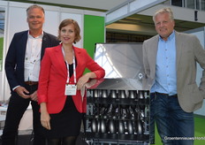 Hans Koorneef, Agata Bartnik and Jan van Dijk (Holland Heater) with a long throw unit, a indirect fired gas heater.